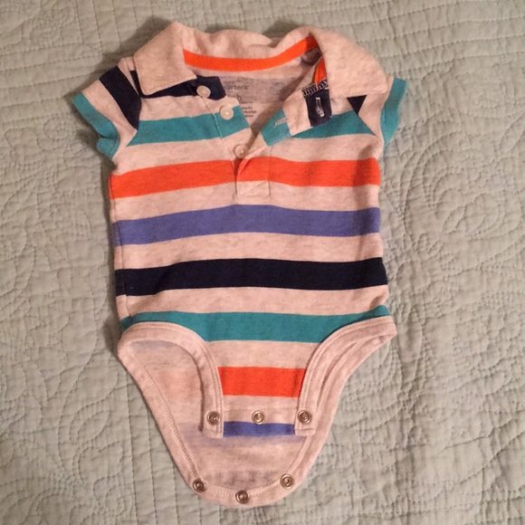 baby boy collared onesie